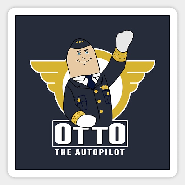 Airplane Otto Magnet by Rebus28